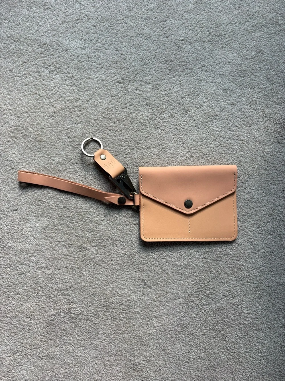 Portland Leather Goods Rare Stamped Tree Passport Wristlet Wallet Lanyard Set